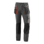 PANTALON MULTIBOLSILLOS 265 GR TOP RANGE GRIS / NARANJA