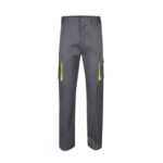 PANTALON STRETCH 240 GR FLUOR MATCH GRIS / AMARILLO