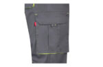 PANTALON STRETCH 240 GR FLUOR MATCH GRIS / AMARILLO - Imagen 3
