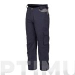 PANTALON STRETCH MONOCOLOR AZUL