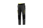 PANTALON TECNICO 240 GR GRIS / AMARILLO FLUOR
