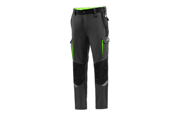 126_6905f35731a4d PANTALON TECNICO 240 GR GRIS / VERDE FLUOR - Imagen 1