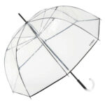 PARAGUAS MUJER LARGO PVC TRANSPARENTE