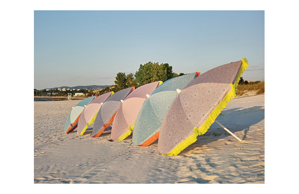 126_6905f447e5243 PARASOL PLAYA ACERO BORA BORA Ø150 CM UPF 50+ - Imagen 1