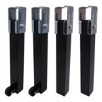 PATA SOMIER CUADRADA CON RUEDAS (JUEGO 4 PIEZAS)