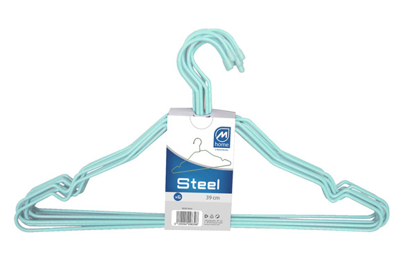 126_6905f64f10bad PERCHA ALAMBRE AZUL (6 UNIDADES) - Imagen 1