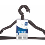 PERCHA ALAMBRE MARRON (6 UNIDADES)