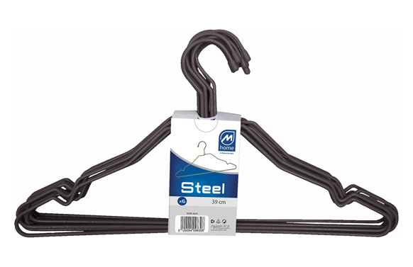 126_6905f64f7cca0 PERCHA ALAMBRE MARRON (6 UNIDADES) - Imagen 1