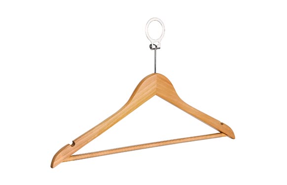 126_6905f64fdebba PERCHA ARMARIO MADERA CON ANILLA TIPO HOTEL 4 PIEZAS - Imagen 1