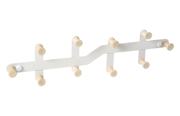 126_6905f6be9e59e PERCHA PARED MADERA NATURAL 430 MM - Imagen 1