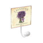 PERCHA PARED PORCELANA LAVANDA 1