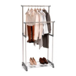 PERCHERO DOBLE CON RUEDAS