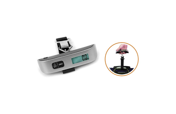 Con función de tara Con termómetro incluido Pila de litio incluida PESA MALETAS DIGITAL ILSA - Imagen 1