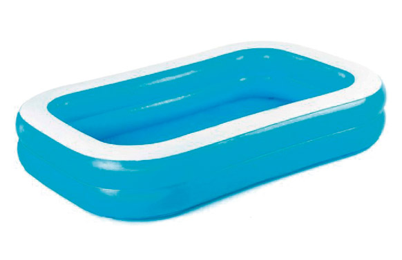 126_69074bb28fab3 PISCINA INFANTIL HINCHABLE RECTANGULAR AZUL - Imagen 1