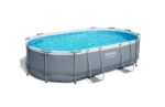 PISCINA OVALADA DESMONTABLE POWER STEEL10.949 L DEPURADORA CARTUCHO TIPO II