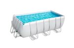 PISCINA RECTANGULAR DESMONTABLE POWER STEEL 8.124 L DEPURADORA CARTUCHO TIPO II