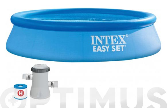 126_69074c41de5b4 PISCINA REDONDA AUTOPORTANTE EASY SET CON BOMBA - Imagen 1