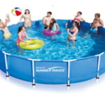PISCINA REDONDA TUBULAR CON DEPURADORA