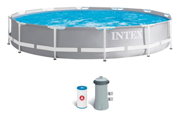126_69074c65d6cda PISCINA REDONDA DESMONTABLE METAL FRAME 6.503 L DEPURADORA CARTUCHO TIPO A - Imagen 1