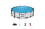 PISCINA REDONDA DESMONTABLE STEEL PRO MAX 13.030 L DEPURADORA CARTUCHO TIPO II - Imagen 2