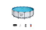 PISCINA REDONDA DESMONTABLE STEEL PRO MAX 16.015 L DEPURADORA CARTUCHO TIPO II - Imagen 2