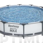 PISCINA REDONDA DESMONTABLE STEEL PRO MAX 6.473 L DEPURADORA CARTUCHO TIPO I