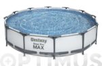 PISCINA REDONDA DESMONTABLE STEEL PRO MAX 6.473 L DEPURADORA CARTUCHO TIPO I