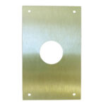 PLACA CERRADURA 80X120MM BOCALLAVE REDONDA Ø28MM