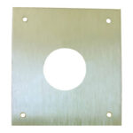 PLACA CERRADURA 80X80MM BOCALLAVE REDONDA Ø28MM