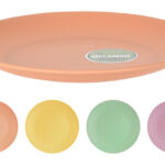 PLATO MELAMINA COLORS SURTIDO (EXPOSITOR)