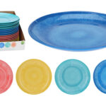 PLATO MELAMINA SURTIDO 4 ASS (EXPOSITOR)