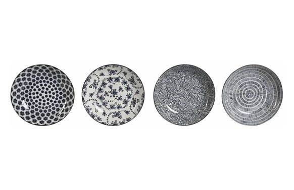 126_690750696de64 PLATO PORCELANA DECORADO SURTIDO AZUL - Imagen 1