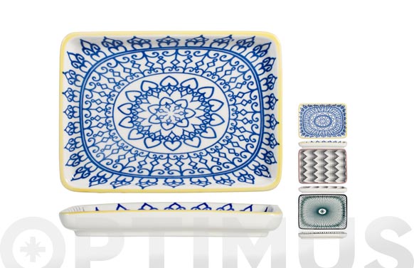 126_6907508ef2771 PLATO PORCELANA RECTANGULAR FULL DECORADO - Imagen 1