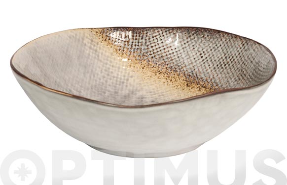 126_690750b3e4b5d PLATO STONEWARE BICOLOR IRREGULAR HONDO - Imagen 1