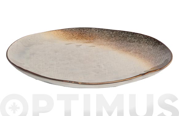 126_690750b44c11b PLATO STONEWARE BICOLOR IRREGULAR LLANO - Imagen 1