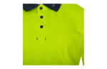 POLO ALTA VISIBILIDAD CINTA SEGMENTADA NAVY / AMARILLO FLUOR - Imagen 4