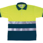 POLO ALTA VISIBILIDAD MARINO / AMARILLO