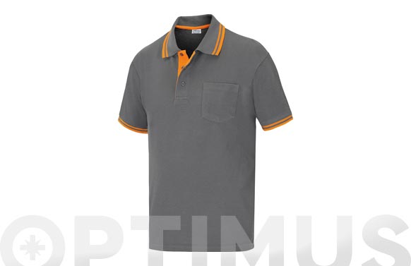 126_69075169d4225 POLO ELITE STRETCH PIQUE GRIS - Imagen 1