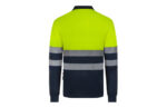 POLO MANGA LARGA ALTA VISIBILIDAD CINTA SEGMENTADA NAVY / AMARILLO FLUOR - Imagen 6