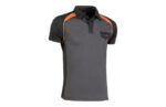 POLO TOP RANGE COOLWAY GRIS / NARANJA - Imagen 6