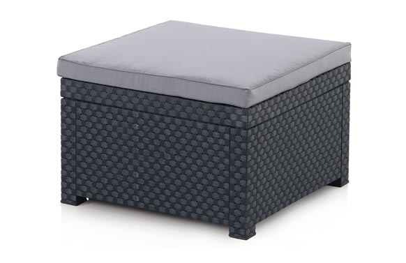 126_690873ae2069b POUF RATAN RESINA DIVA GRAFITO - Imagen 1