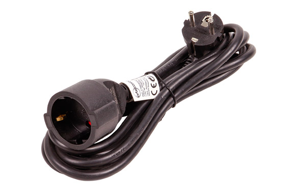 126_69087441a023f PROLONGADOR 3X1,5 NEGRO 16A - Imagen 1