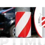 PROTECTOR PARKING COLUMNA REDONDA ROJO/BLANCO