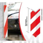 PROTECTOR PARKING ESQUINA ROJO/BLANCO