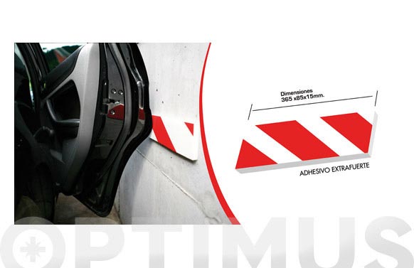 126_690874d581a1b PROTECTOR PARKING LATERAL ROJO/BLANCO - Imagen 1