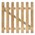 PUERTA VALLA MUSTANG VERDE