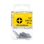 PUNTA ATORNILLAR PHILIPS 1/4 5 UDS