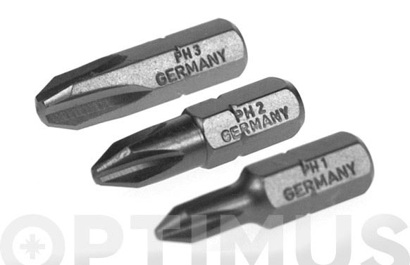 126_690876b0450ce PUNTA ATORNILLAR PHILLIPS PRO ( PH 1 / 2 / 3 - 25 MM. - ¼" ) - Imagen 1