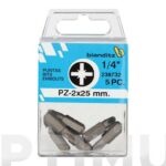 PUNTA ATORNILLAR POZI 1/4 5 UDS