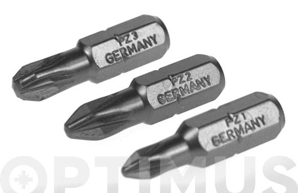 126_690876d2204bd PUNTA ATORNILLAR POZIDRIVE PRO ( PZ 1 / 2 / 3 - 25 MM. - ¼" ) - Imagen 1